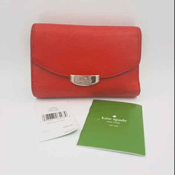 Kate Spade Callie Wallet Mulberry Street crabred - Picture 1 of 5